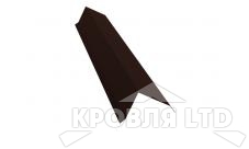 Планка торцевая 80х100, Полиэстер RAL 8017 шоколад, толщина 0,45