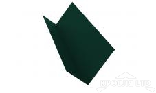 Планка примыкания для мягкой кровли S4, Полиэстер RAL 6005 зеленый мох, толщина 0,45