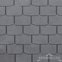 Гибкая черепица Дёке серия STANDARD коллекция Крона цвет Серый
