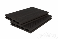 Террасная доска GRAND LINE серия 3Д цвет Графит 22×140x3000