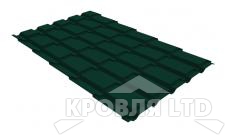 Металлочерепица Каскад, Полиэстер RAL  6005 зеленый мох, толщина 0,45