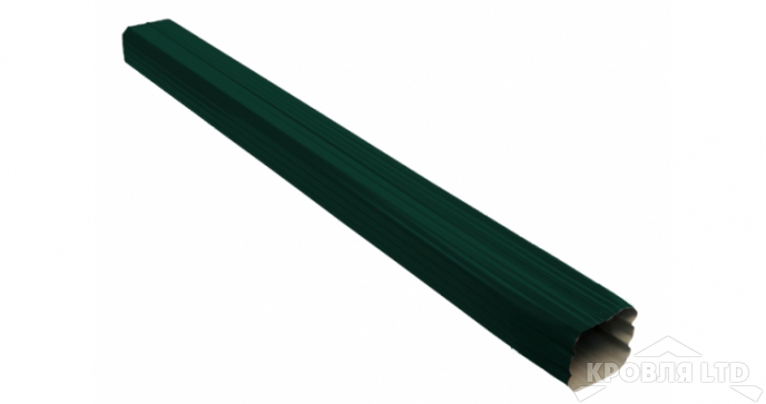 Труба прямоугольная Vortex 1м 90мм RAL 6005 зеленый мох