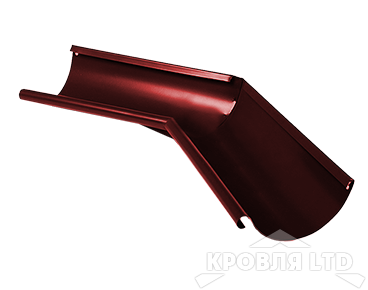 Угол желоба внутренний Foramina PUR 135 гр 150 мм RAL 3005 красное вино