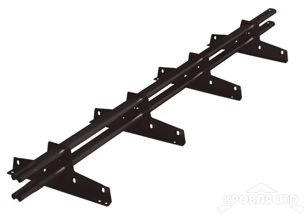 Снегозадержатель Roofsystems серия PRESTIGE 45*25 EURO, Полиэстер RAL 9005
черный темный, 3м