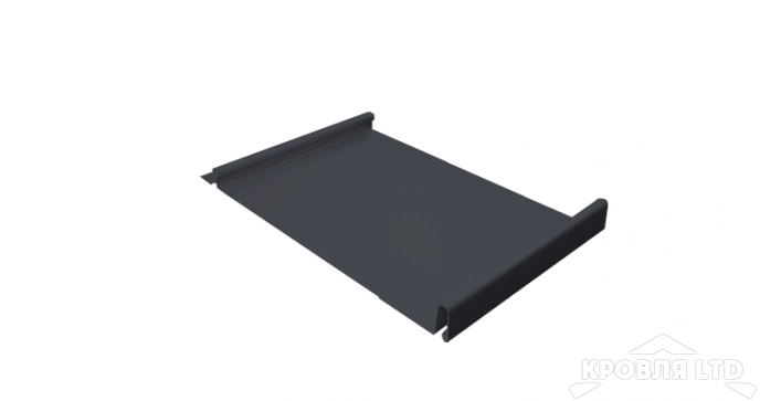 Кликфальц, GreenCoat Pural Matt RR 23 темно-серый, толщина 0,5