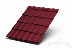 Металлочерепица Ламонтерра X, PURMAN RAL 3005 красное вино, толщина 0,5
