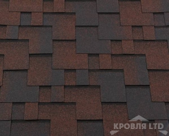 Гибкая черепица Roofshield  серия Premium коллекци Модерн цвет Медный
