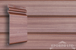 Сайдинг виниловый GL Natural-Брус Tundra трехслойный  рябина  3,0 м