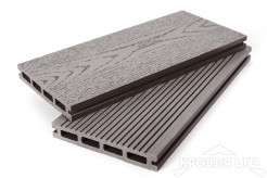 Террасная доска GRAND LINE серия Вельвет и теснение цвет Венге 22×140×3000
