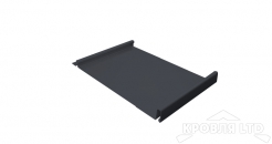 Кликфальц, GreenCoat Pural Matt RR 23 темно-серый, толщина 0,5
