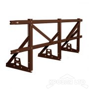 Кровельное ограждение Roofsystems серия PRESTIGE ZN H-600 45*25 EURO, Полиэстер RAL 8017 коричневый шоколад, 3м