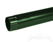 Труба круглая для водостока Foramina PUR 100мм 3м RAL 6005 зеленый мох