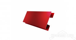 Планка H-профиль, Полиэстер RAL 3011 коричнево-красный, толщина 0,45