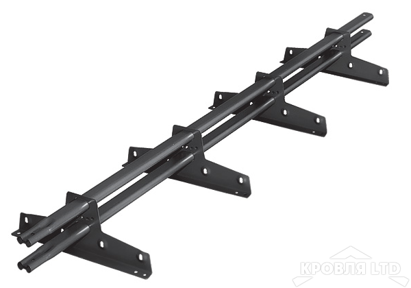 Снегозадержатель Roofsystems серия  ELITE 40*20, Полиэстер RAL 7024
серый графит, 3м
