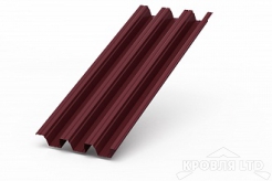 Профнастил H114, Полиэстер RAL 3005 красное вино, толщина 0,8
