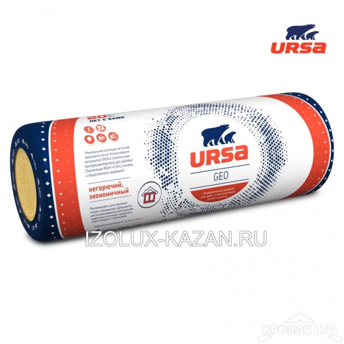 Урса URSA GEO  M-11  (стекловолокно) 50*1200*18000  1,2м3