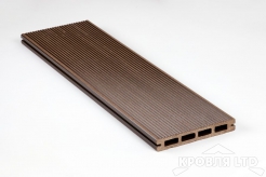 Террасная доска White Deck серия ЭКО цвет Шоколад 20х140х4000