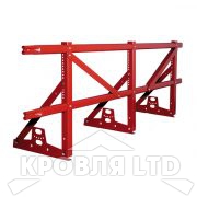 Кровельное ограждение Roofsystems серия PRESTIGE ZN H-600 45*25 EURO, Полиэстер RAL 3011 коричнево-красный, 3м