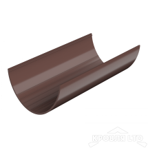 ТН ПВХ D125/82 ММ ЖЕЛОБ (3 М) КОРИЧНЕВЫЙ  Rall 8017