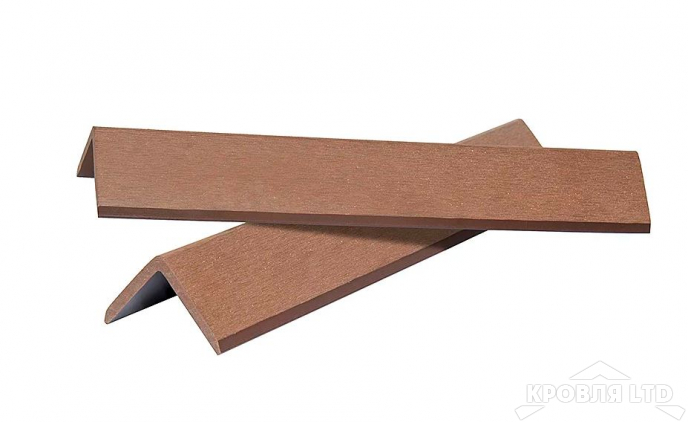 Уголок из ДПК  POLIVAN  для террасной доски 45х45х2900 мм песочный