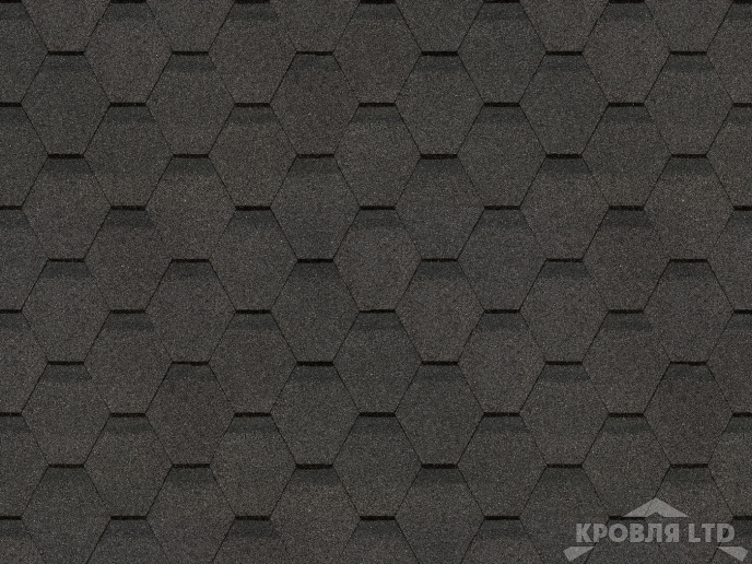 Гибкая черепица Дёке серия ORIGINAL коллекция Шестигранник цвет Серый