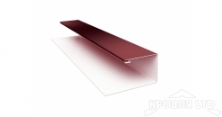 Планка J-профиль, Полиэстер RAL 3005 красное вино, толщина 0,45