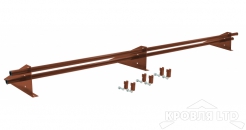 Снегозадержатель для фальцевой кровли Optima RAL 8004 3м