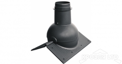 Коньковый элемент Krovent Pipe-Cone вентиляционный Черный для любого вида кровли
