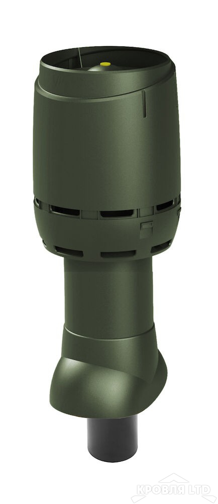 Вентиляционный выход Vilpe FLOW 110P/IS/350 цвет зеленый