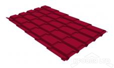 Металлочерепица Каскад, Полиэстер RAL 3003 рубиново-красный, толщина 0,45