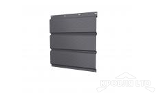 Софит тройной металлический полная перфорация, Полиэстер RAL 7004 сигнальный серый, толщина 0,45