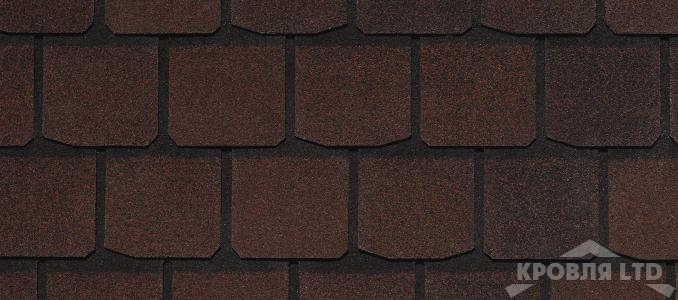 Гибкая черепица Certain Teed коллекция Highland Slate цвет Saddle Brown