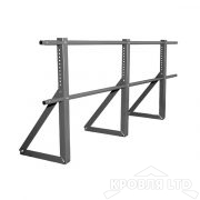 Кровельное ограждение Roofsystems серия ECONOM H-600 d25, Полиэстер RAL 7024 серый графит, 3м
