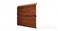 Сайдинг металлический Евробрус, под дерево Cherry Wood, толщина 0,45