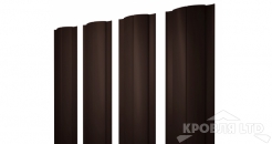 Евроштакетник Круглый 0,5 Velur20 RAL 8017 шоколад