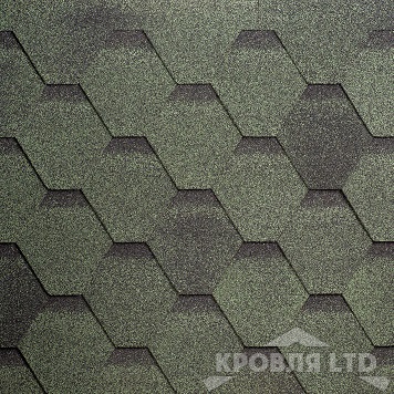 Гибкая черепица Шинглас серия Финская коллекция Соната цвет Зеленый