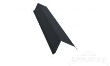 Планка торцевая 80х100, Полиэстер RAL 7024 мокрый асфальт, толщина 0,45