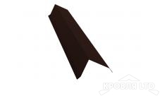 Планка торцевая 80х100, Полиэстер RAL 8017 шоколад, толщина 0,45