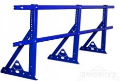 Кровельное ограждение Roofsystems серия ELITE H-1200 40*20, для фальца, Полиэстер RAL 5005 синий насыщенный, 3м