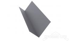Планка примыкания для мягкой кровли S4, Полиэстер RAL 7004 сигнальный серый, толщина 0,45