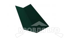 Планка ендовы верхней 145х145, Полиэстер RAL 6005 зеленый мох,толщина 0,45