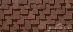 Гибкая черепица Certain Teed коллекция Presidential Shake TL цвет Spanish Tile