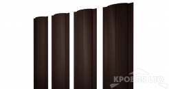 Евроштакетник Круглый 0,45 PE RAL 8017 шоколад