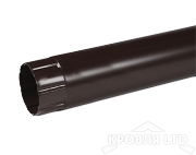 Труба круглая для водостока Foramina PUR 100мм 3м RAL 8017 шоколад