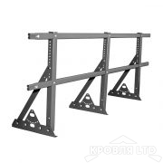 Кровельное ограждение Roofsystems серия ELITE H-600 40*20, для фальца, Полиэстер RAL 7024 серый графит, 3м