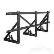 Кровельное ограждение Roofsystems серия PRESTIGE ZN H-1200 45*25 EURO, Полиэстер RAL 9005 черный, 3м