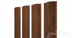 Евроштакетник Круглый 0,45 Print-Double Antique Wood