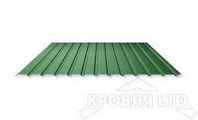 Профнастил С10, Полиэстер RAL 6005 зеленый мох, толщина 0,45
