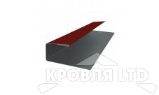 J-Профиль, Полиэстер RAL 3009 оксидно-красный, толщина 0,45