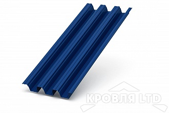 Профнастил H114, Полиэстер RAL 5005 сигнальный синий, толщина 0,7